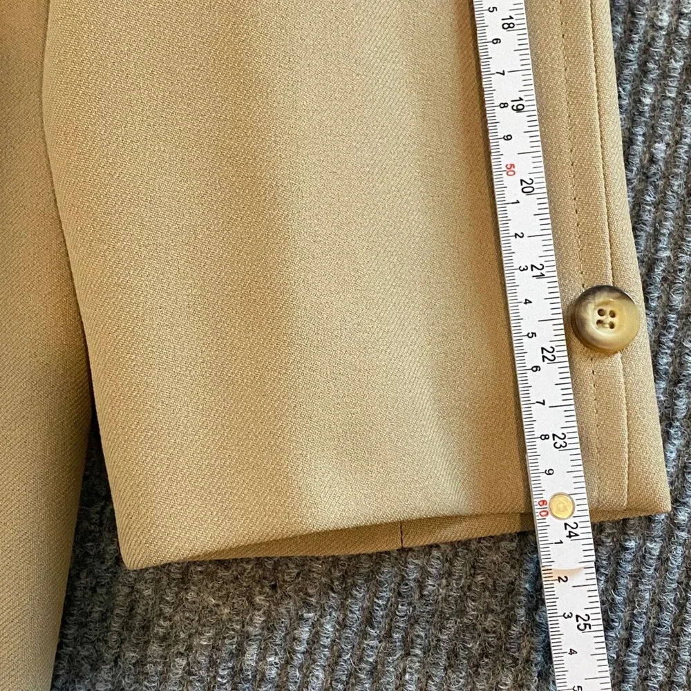 Sears The Mens Store Trench Coat Mens 42S Beige Lined VTG Overcoat Mid Century